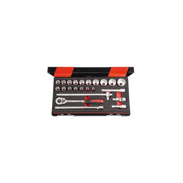1/2 inch Drive Socket Set, 12 pt, 23 Pieces